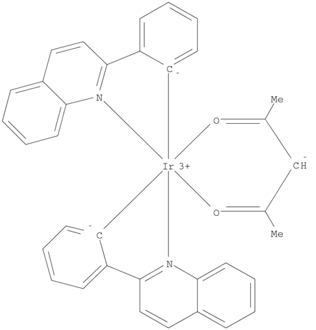 Iridium, (2,4-pentanedionato-κO2,κO4)bis[2-(2-quinolinyl-κN)phenyl-κC]-